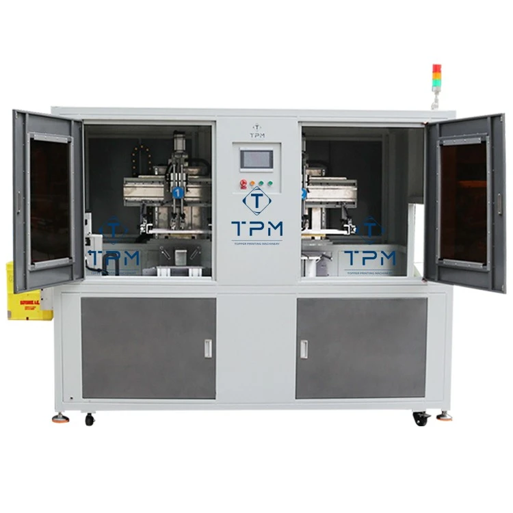 Automatic 2 Color 4 Sides Beer Crate Screen Printing Machine
